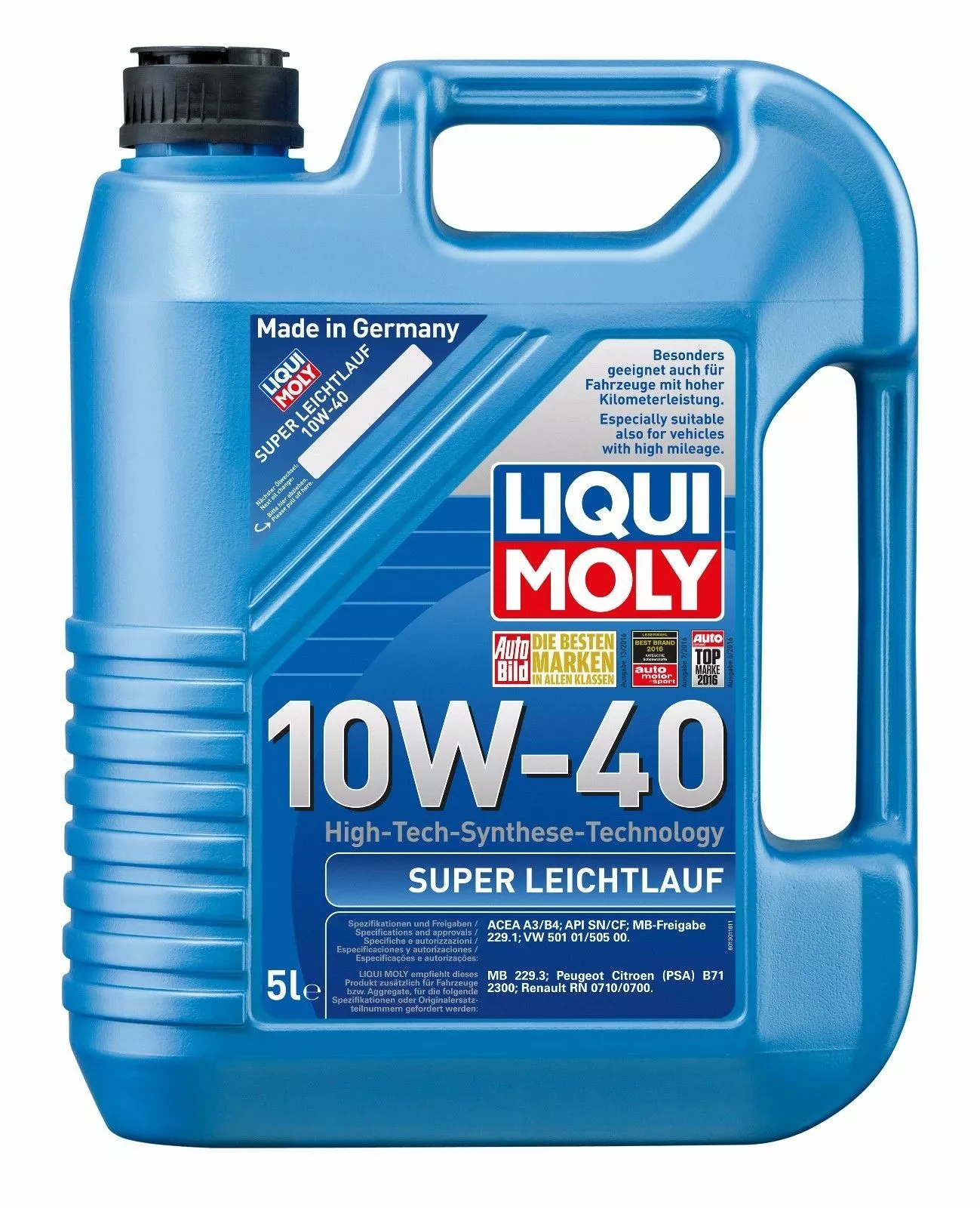 Liqui Moly 10W40 A3/B4 5Ltr